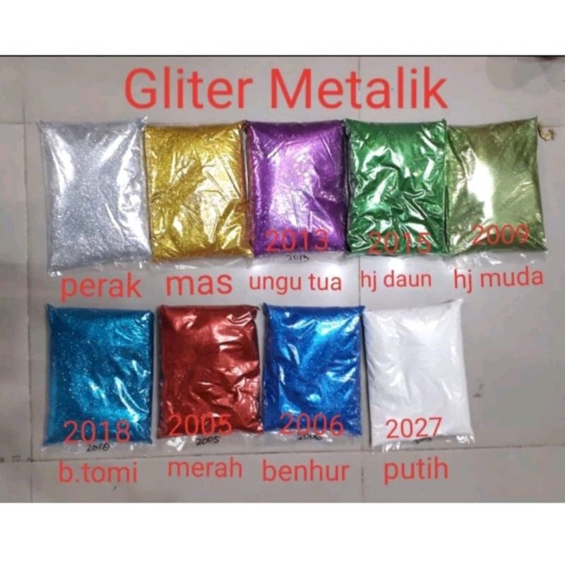 

( 1 KILO ) GLITER METALIK , BUBUK GLITER MURAH