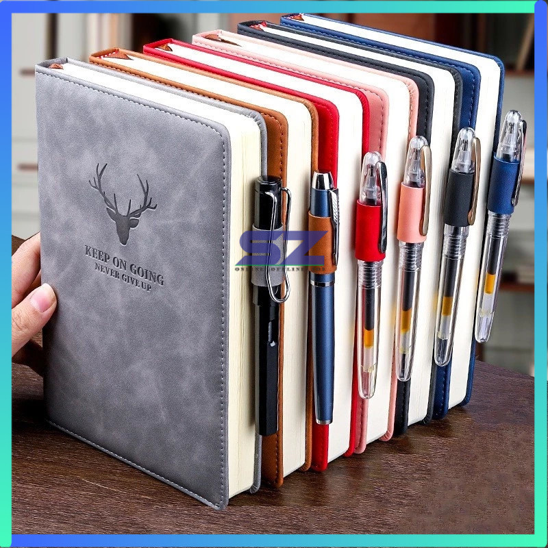 

[sz] Buku catatan, Notebook A5 Buku Diary Aesthetic Buku Catatan Buku Notes Kecil Notebook Tali 100 Lembar