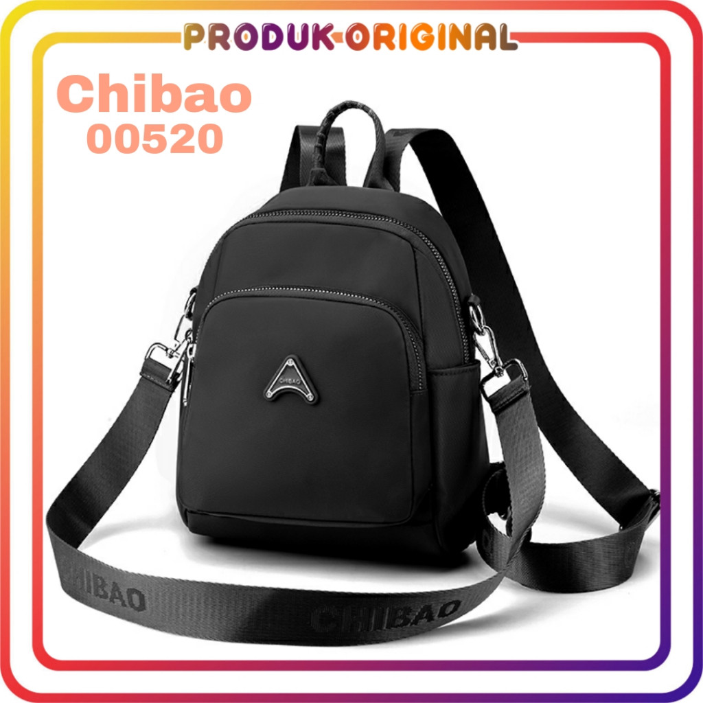 Chibao - Tas ransel chibao 2 Fungsi 00520 nilon waterproof tas ransel wanita tas selempang wanita