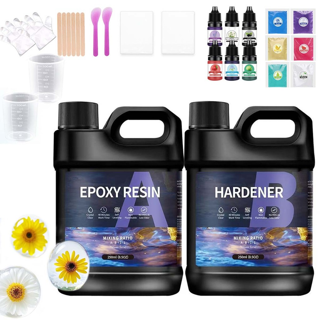 

500/1000ml 1:1 AB Resin Epoxy Glue Kit High Adhesive Hardener Crystal Glue Jewelry Making Clear Mix DIY Resin Mold Crafs Making