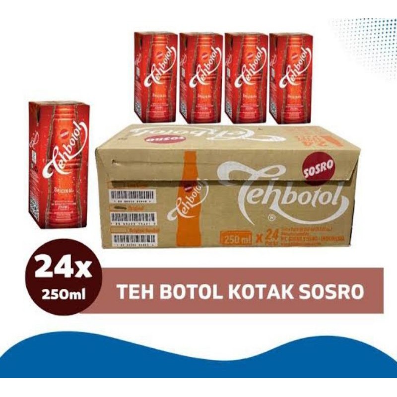 

Teh Botol Sosro 200/250 ml 1 Dus Isi 24 Ktk