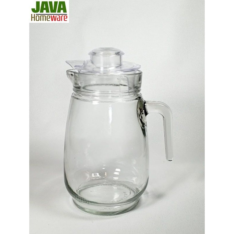 TEKO WATER JUG KACA VALERIE | JUG KACA DENGAN TUTUP | TEKO KACA VALERIE | TEKO TEMPAT AIR MINUM