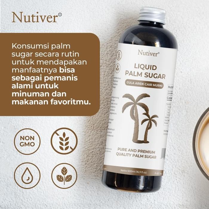 

Promo Nutiver | Liquid Palm Sugar | Liquid Palm Sugar 500 ml | Organik | Gula Aren Cair Murni | Brown Sugar Premium | Gula Aren Cair | Sweetener | Pemanis Alami