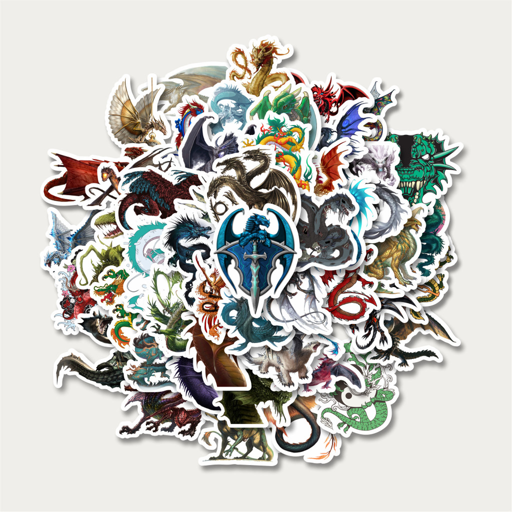 

Sticker Pack Stiker Dragon Illustration Mix 1 [Ilustrasi Naga] | Sticker TUMBLR | Stiker LAPTOP KOPER HELM