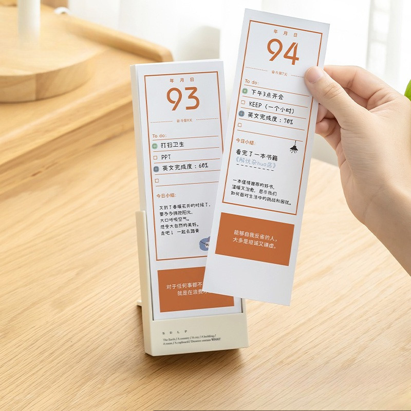 

100 Day Countdown Cute Minimalist Desk Calendar, Office Desktop Calendar Self-discipline Plan Decoration