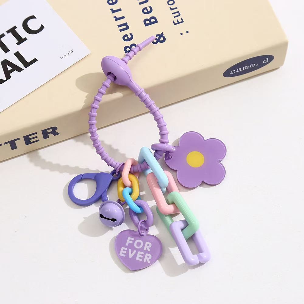 ​Gantungan Kunci Bunga Akrilik Transparan​ - Aksesoris Lucu untuk Tas, Mobil, dan Gantungan HP