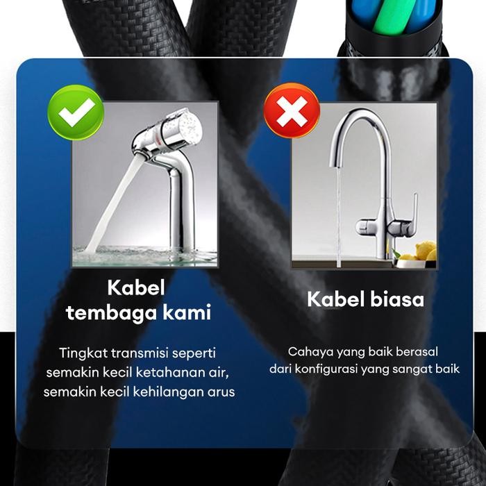 lampu tenaga surya outdoor otomatis nyala 1000W lampu sorot LED Garansi 10 tahun 【beli 1 grati 1】 So