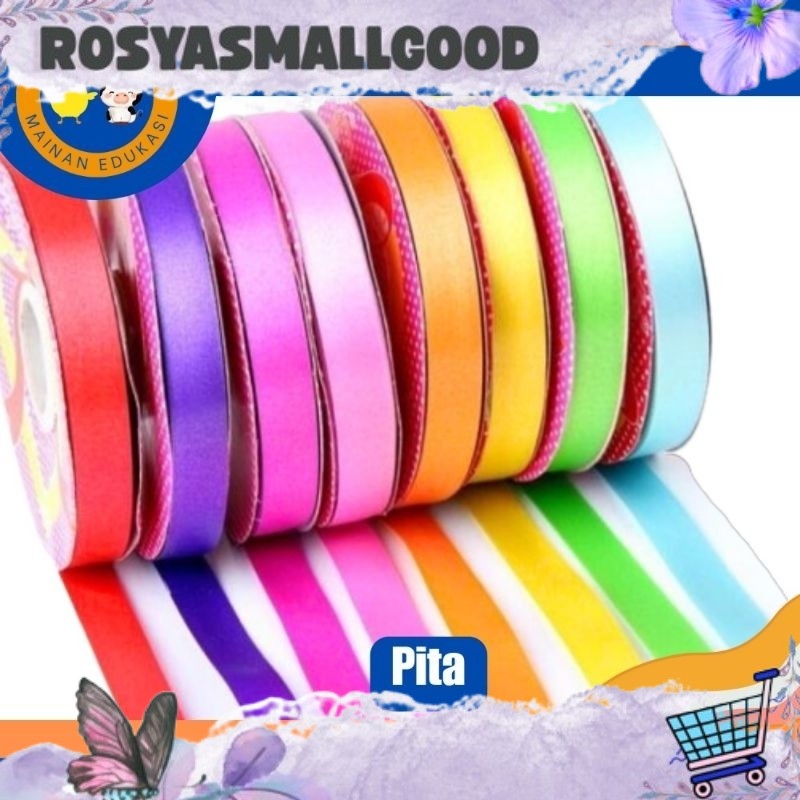 

TREENNDD Pita Warna Satin Lebar 1/2 Inch 1,25cm Harga Tertera per 1 meter PUSAT