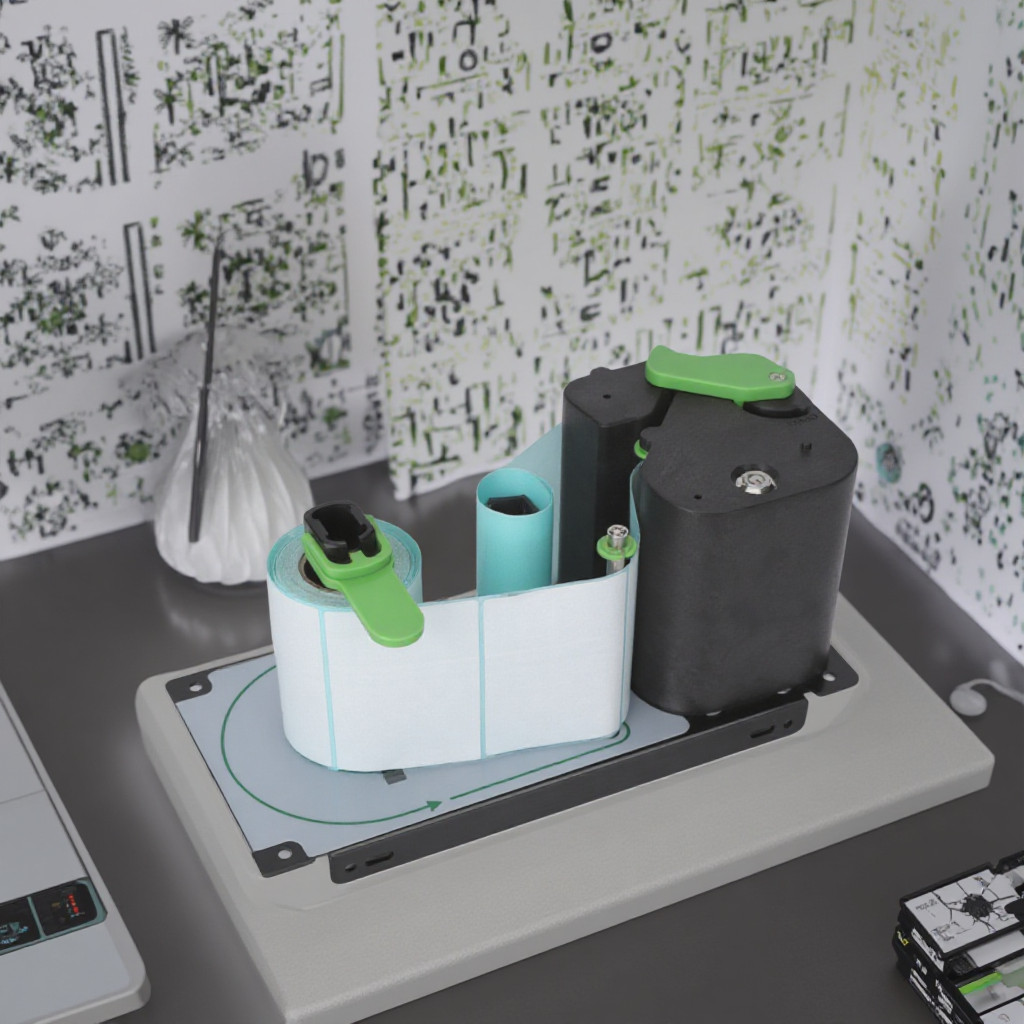 

Label Printer 12-24V with Peel-Off Function Silky-smooth Label Peel-Off Support Paper Removal