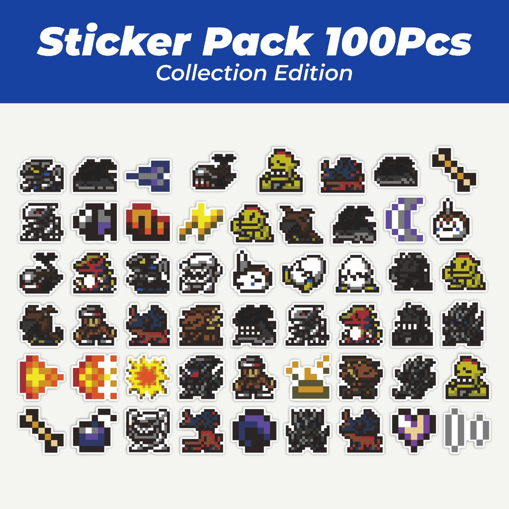 

Hot Stiker Pixel Digimon V65 Lucu Anti Air Stikers Berperekat Waterproof Sticker Decal Buat Motor Helm Buku Journal Koper Casing HP Laptop Botol Minum