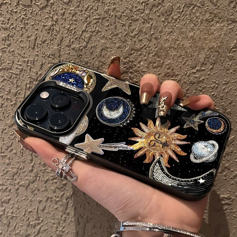 CASE Bintang Berlian case iPhone seri Kompatibel untuk case hp iPhone 11 12 13 14 15 pro promax casi