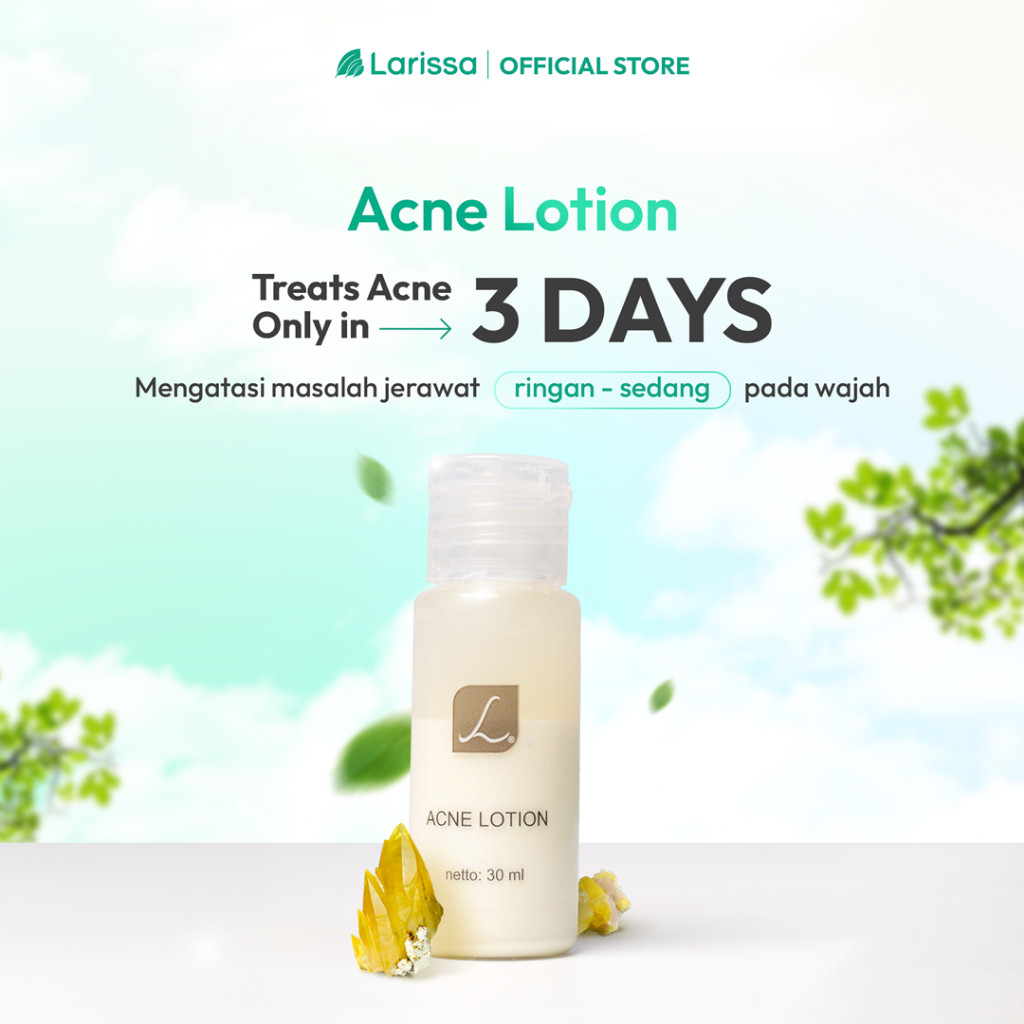 Acne Lotion Larissa  / totol Jerawat Larissa (Obat Jerawat Larissa)