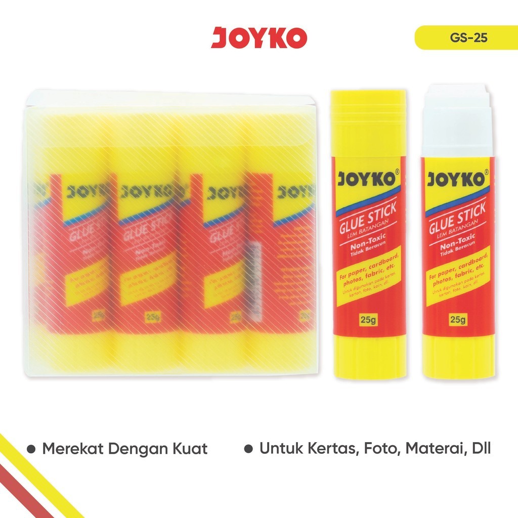 

JOYKO Lem Glue Stick 1 Pack GS-25 25g Isi 12 Pcs
