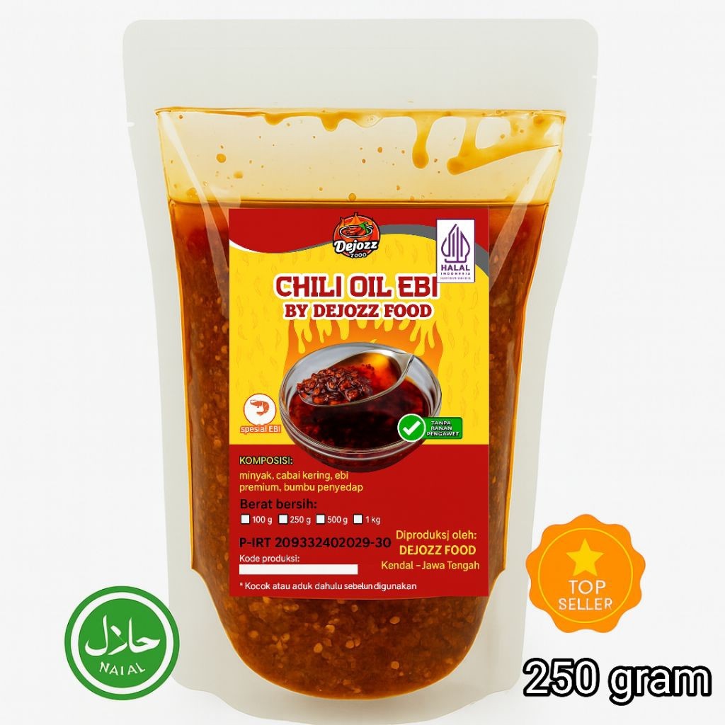

Emama.store Chili Oil Ebi Minyak Cabai Teja Asli Halal 250gram