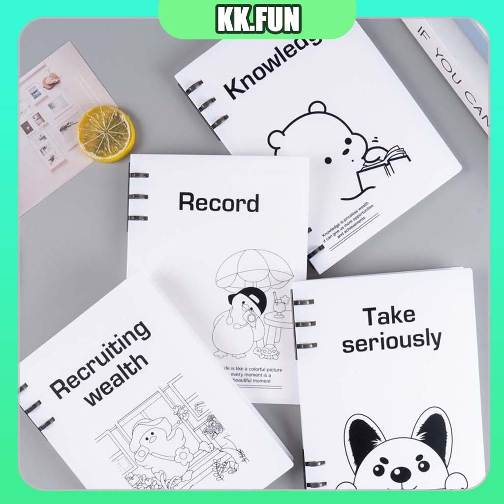 

Buku Jurnal Kartun Minimalis / Notebook Aesthetic Korea Besar / Buku Binder A5 / Buku Catatan Lucu / Sampul Buku Aesthetic / Buku Tulis Sekolah / Loose Leaf Notebook Notepad