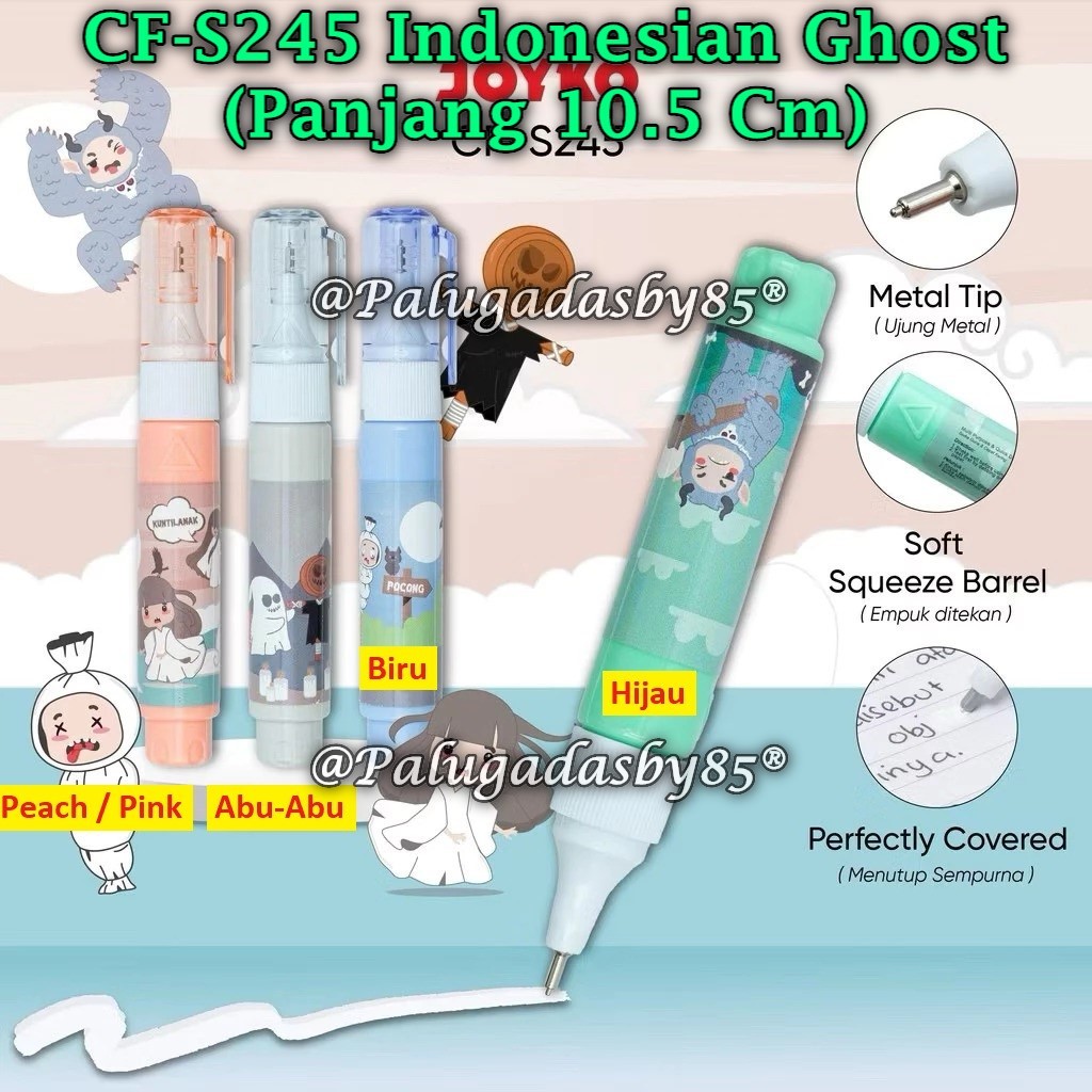 

(1 Biji) Correction Fluid JOYKO CF-S245 Indonesian Ghost / Correction Fluid Joyko CF-S245 (1 Biji)
