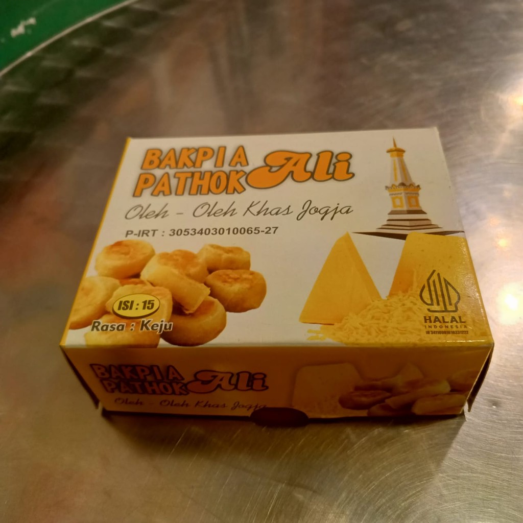 Bakpia Pathok Ali - Bakpia Basah Keju isi 16 Free Vakum Khas Jogja