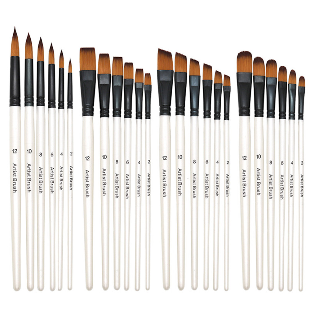

6pcs Artist Paint Brushes Set Artist Paintbrushes For Acrylic Oil Watercolor Acrylic Painting For Body Face Rock Canvas