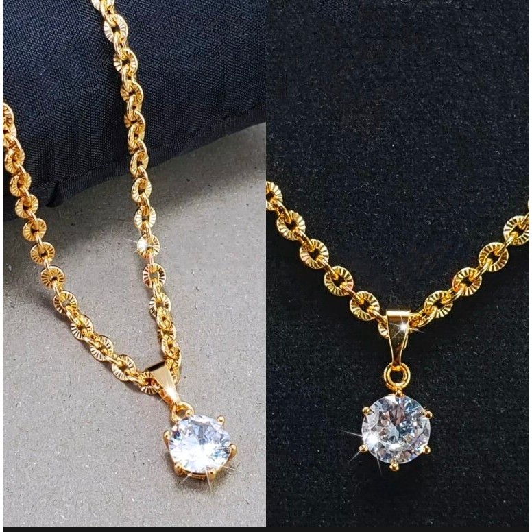 Kalung Nuri Emas Asli 7gram kadar 375 ada surat