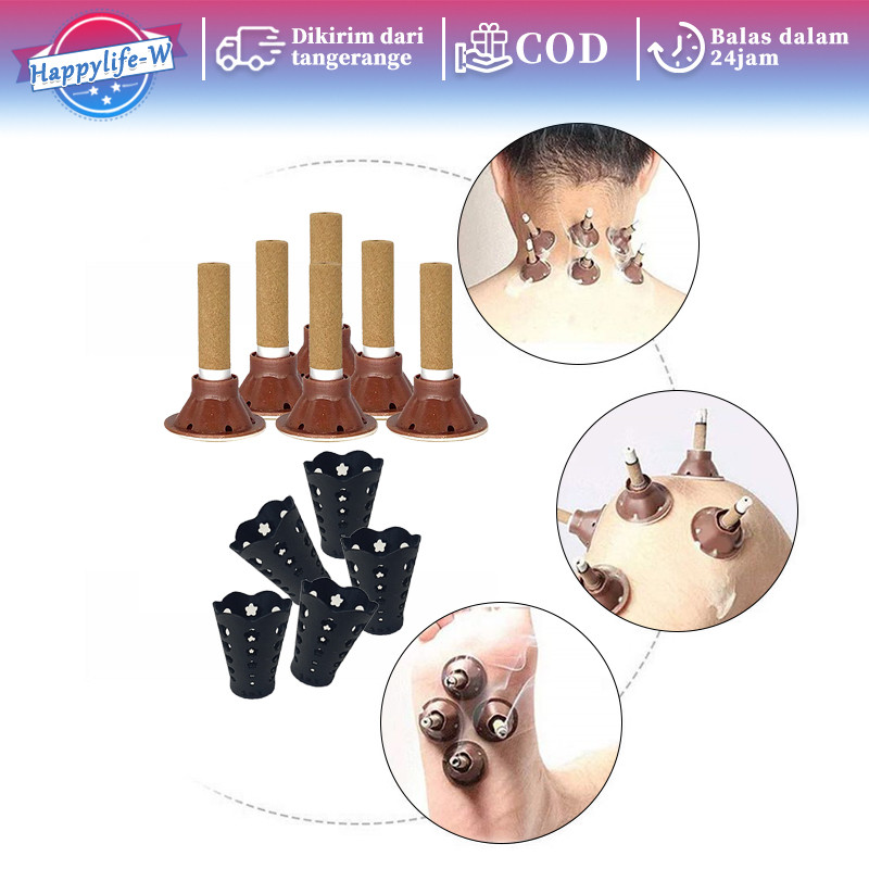 (Dudukan + Isi Moxa) Smokeless Moxa Stick Moxa Herbal Batang Stick Kualitas Premium Moksa Tanpa Asap