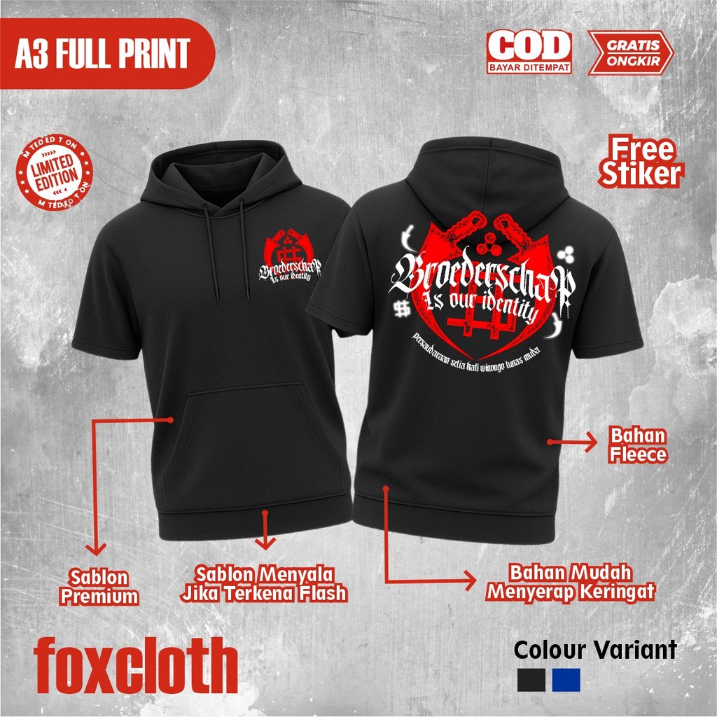 Ts-HOODIE PSHW MENYALA BROEDERSCHART IS OUR IDENTITY TS HOODIE DISTRO PSHW - TS HOODIE PSHW MENYALA 
