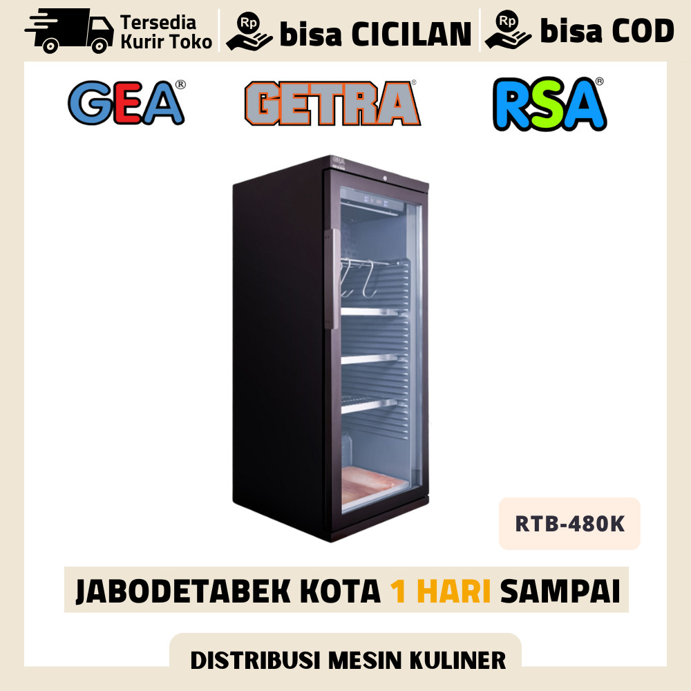 Meat Ager Showcase Gea RTB-480K Kulkas Penyimpanan Daging Segar