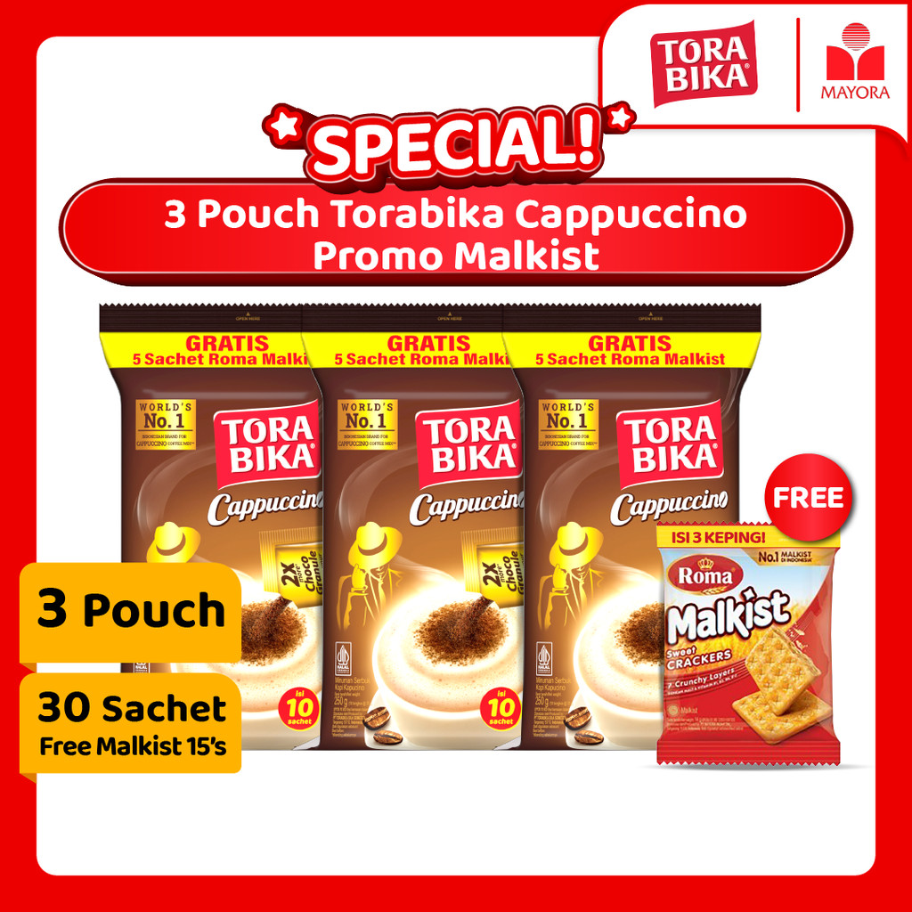 

Paket 3 Pouch Kopi Torabika Cappuccino Promo Malkist