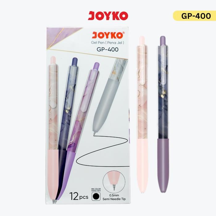

JOYKO Pulpen Gel 1 Pack GP-400 0.5mm Isi 12 Pcs