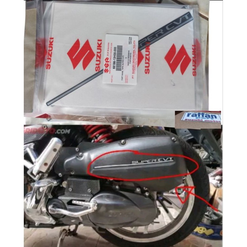 stiker box filter Cvt skywave hayate original