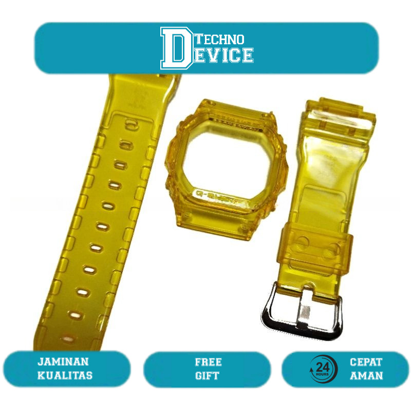 BEZEL STRAP BAND CASIO GSHOCK G SHOCK DW 5600 GW B5600 DW 5030 DW 5035D JELLY CLEAR