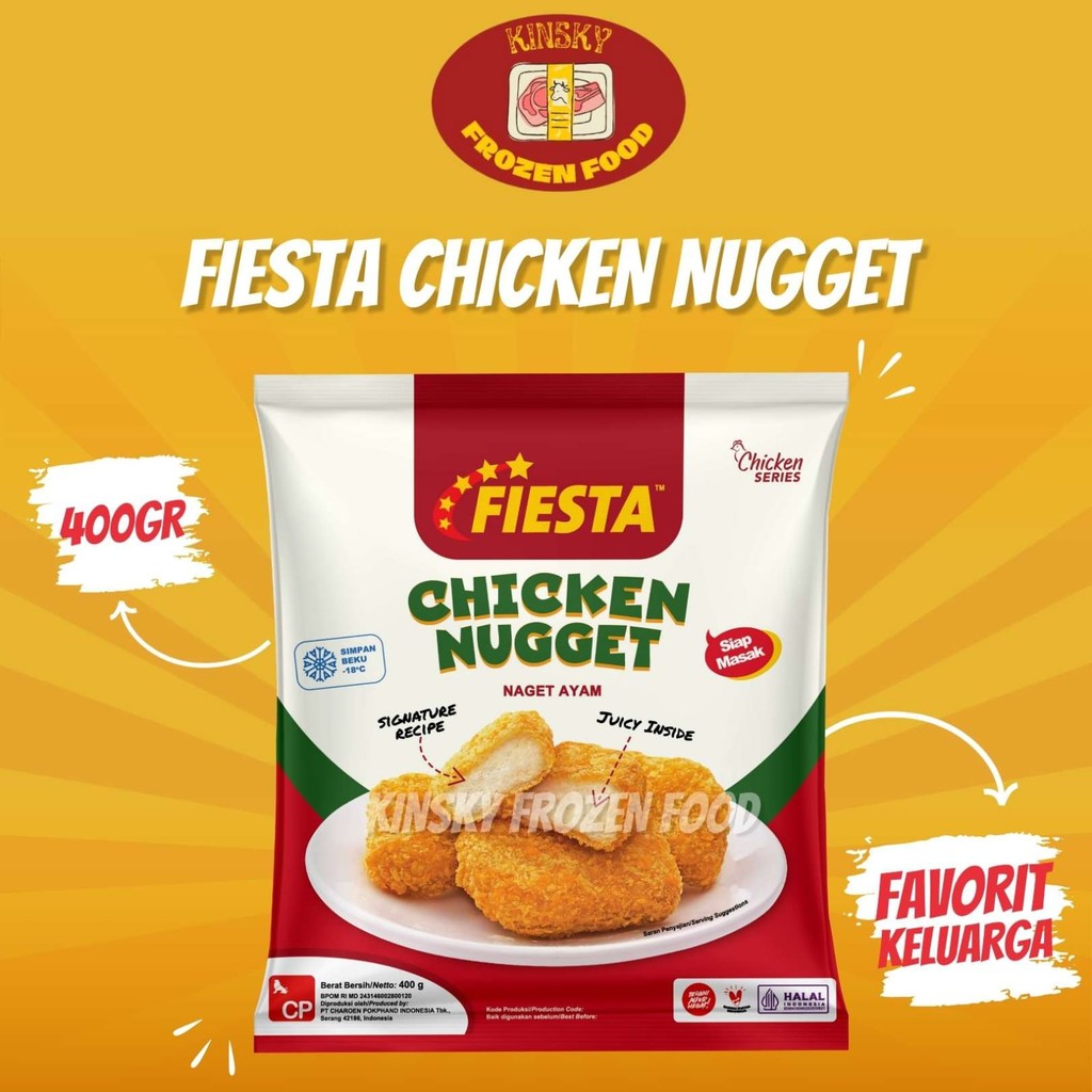

FIESTA CHICKEN NUGGET 400GR/FIESTA CHICKEN NUGGET 400 GR