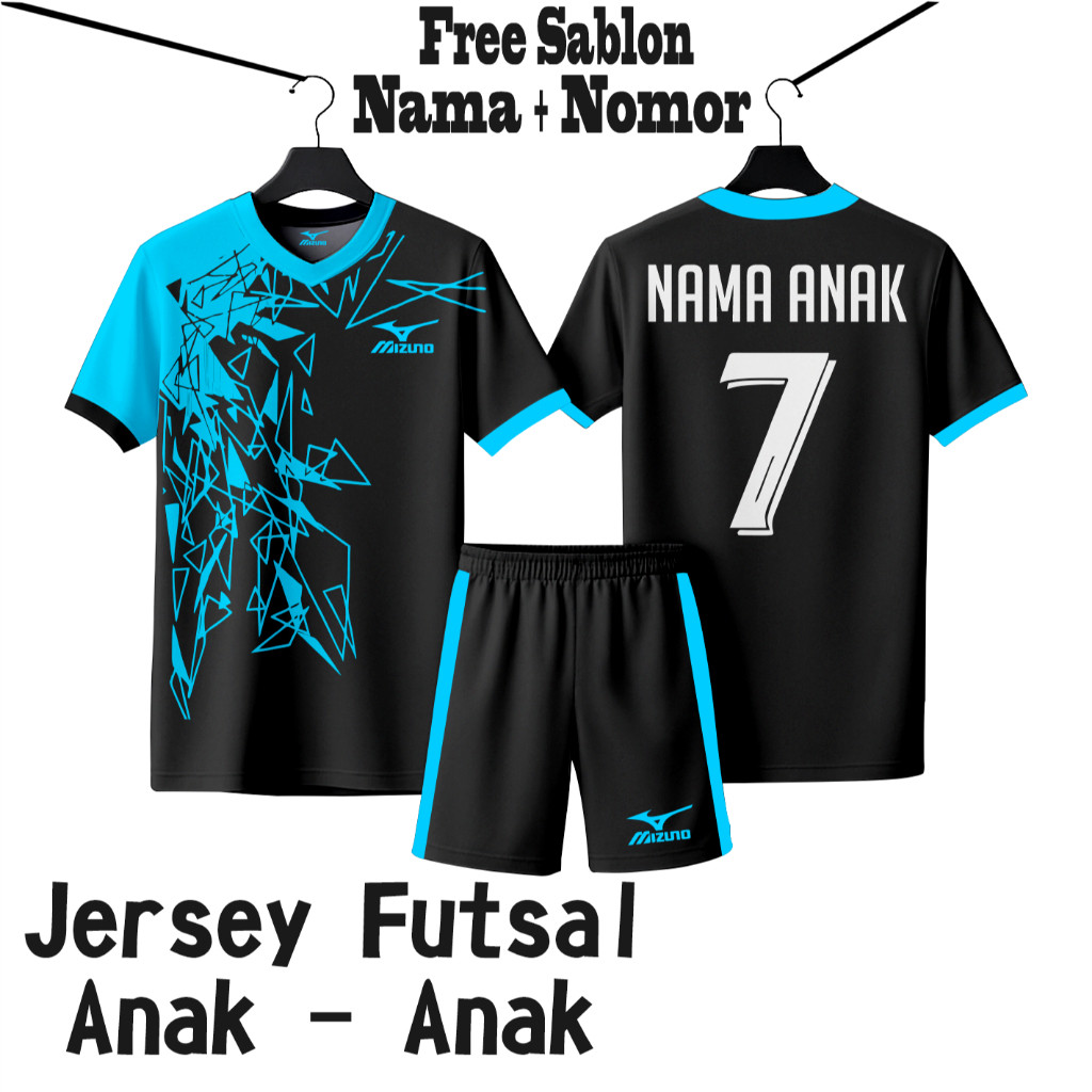Gratis Sablon Baju Bola Anak Baju Bola 5-15 Tahun Custom Jersey Bola jersey volly Baju Futsal Sablon