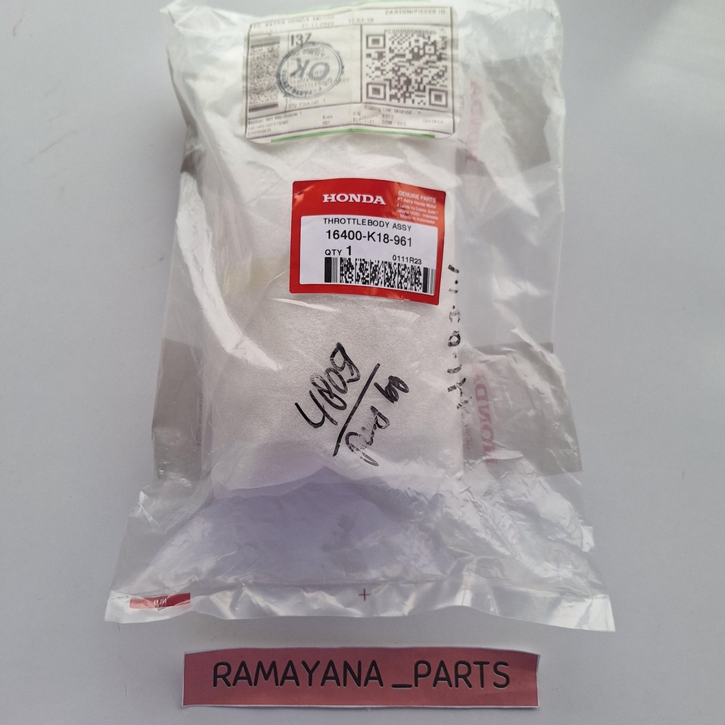 Throttlebody Assy Honda CB150 Verza 16400K18961