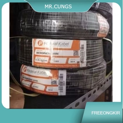 Kabel Mic Stereo Federal Meteran Kabel Microphone Stereo