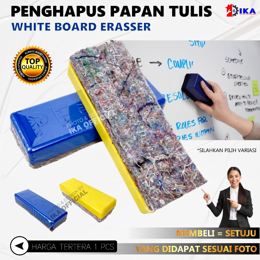 

Whiteboard Eraser / Penghapus Papan Tulis Tidak Meninggalkan Bekas Kualitas Tinggi / Penghapus Black Board dan White Board