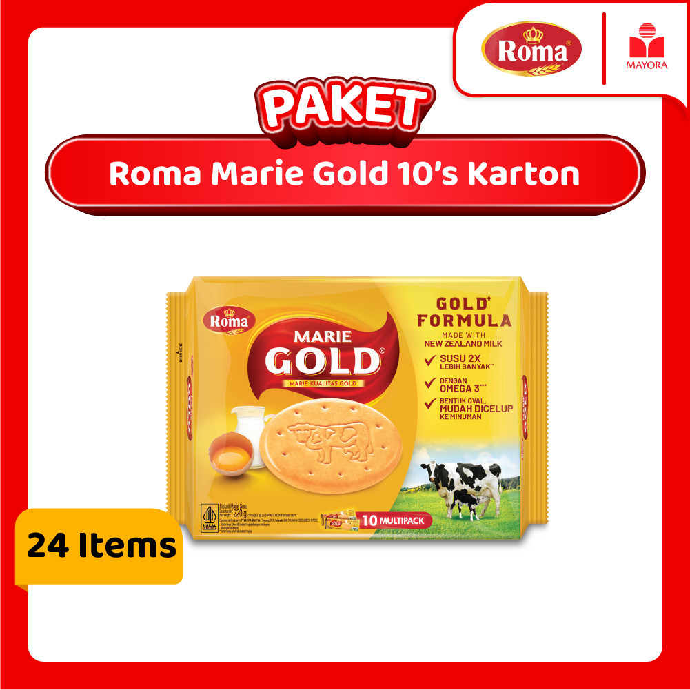 

Paket Roma Marie Gold Double Milk 10's Karton