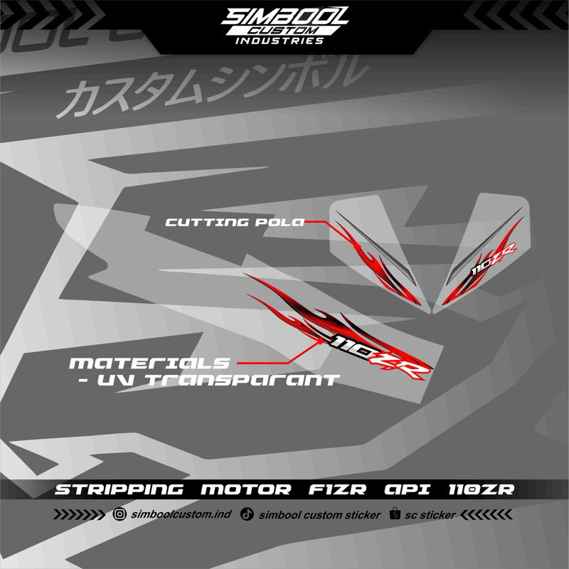 Stripping F1zr 110zr body 125zr viral Bukan KW Design Original By.SimboolCustom