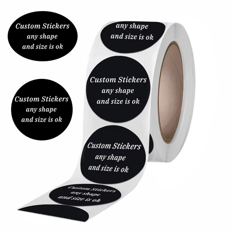 

1000pcs Custom Stickers Print Logo Personalized Waterproof Paper Roll Stickers Labels LBSISI Life Wedding Christmas Decoration