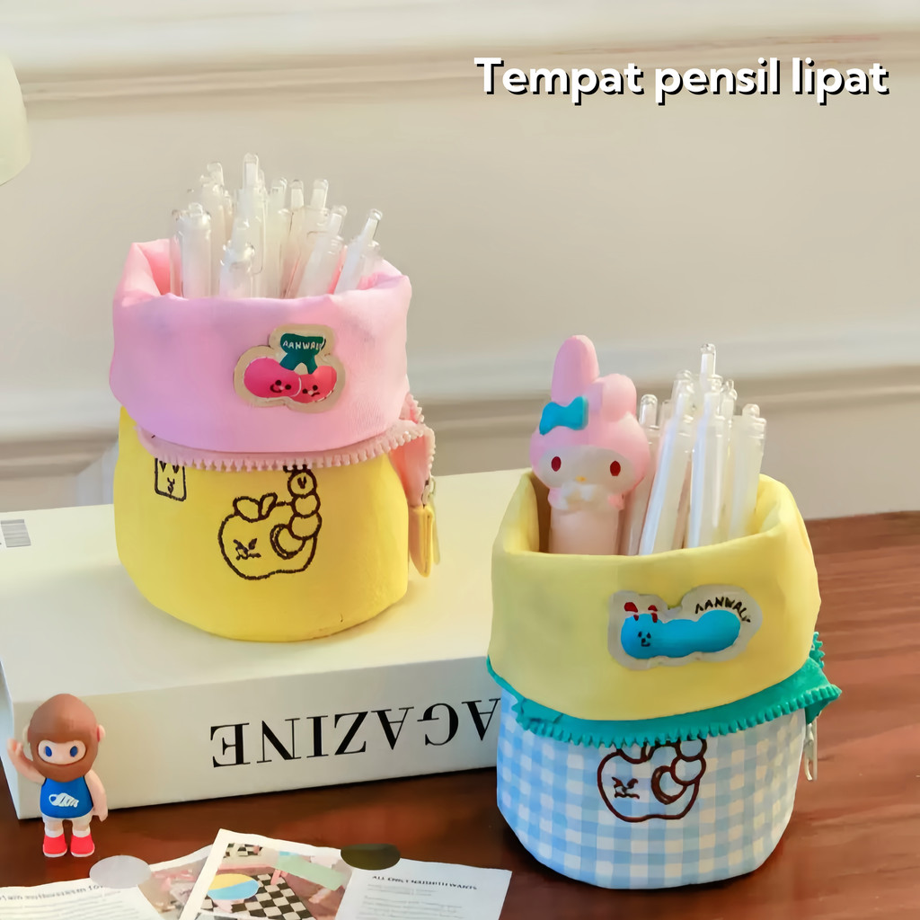 

CARAT Tempat Pensil Lipat Pena Tempat Pena Kreatif Tas/Tempat Pensil Yang Bisa Dilipat Tas Pena Tempat Pena Kreatif Tas Pulpen Lucu Tas