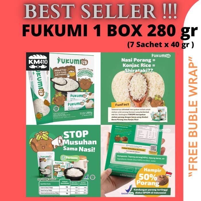 

PROMO! FUKUMI BERAS PORANG 1 BOX ( 7 SCHT x 40 gr )