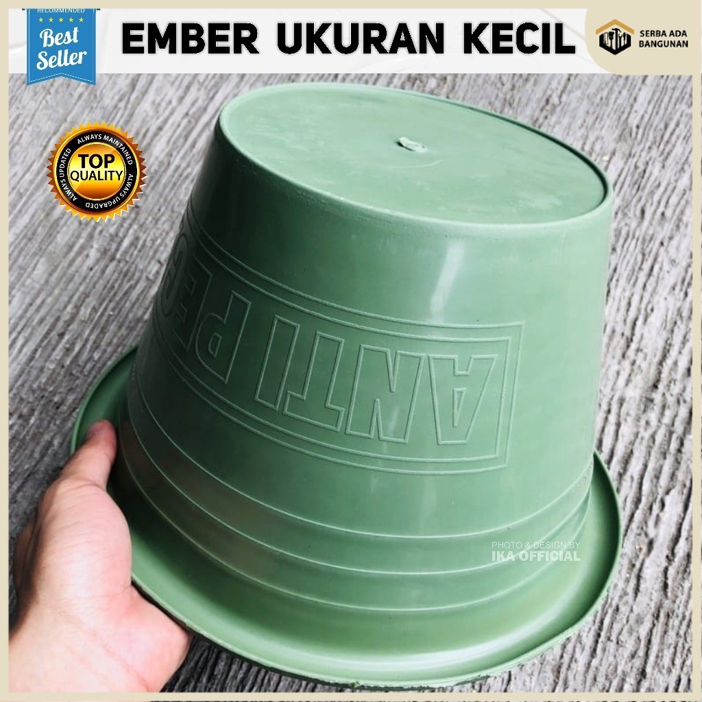 SAB Ember cor hijau kecil / ember cor kecil / ember murah / Ember kecil MURAH / Ember Cor Bangunan S