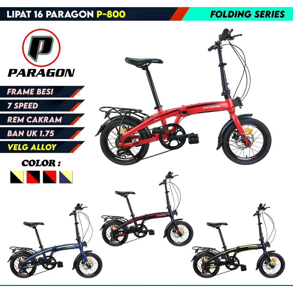 SEPEDA LIPAT REMAJA DEWASA 16" PARAGON P800