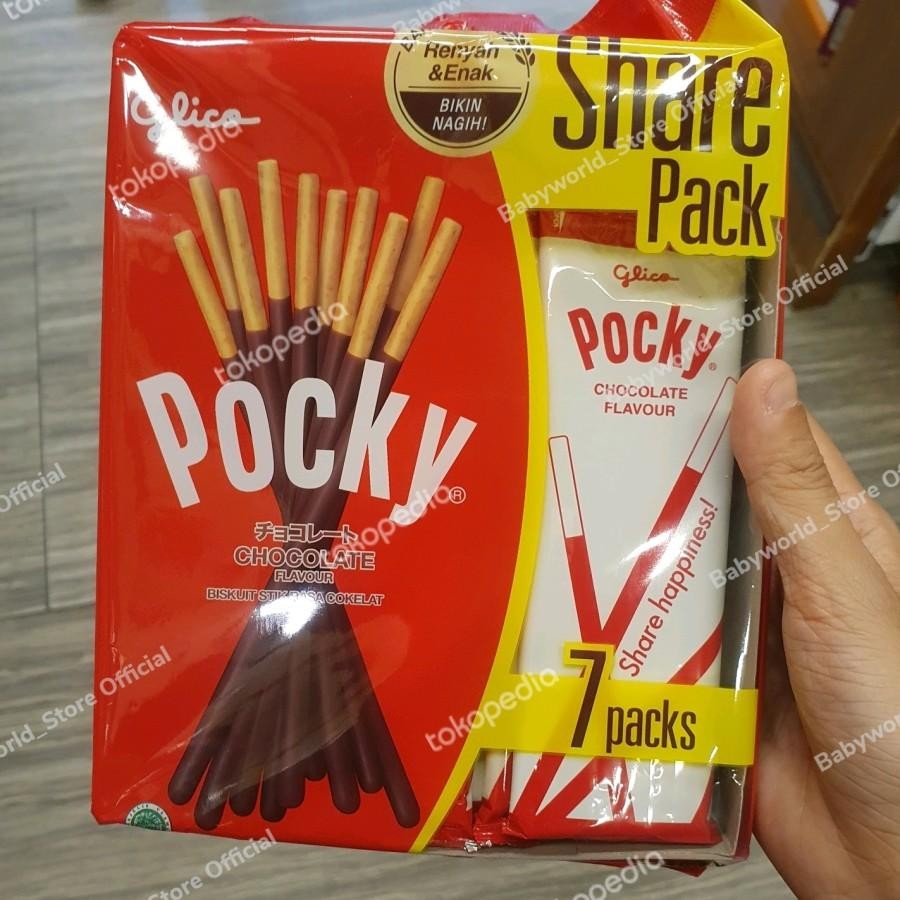 

Glico Pocky Share Pack Stik Biscuit Rasa Coklat Stroberi ( 7 Pack )