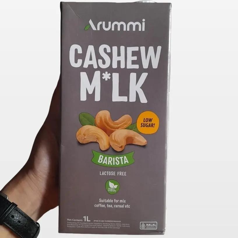 

Arummi Cashew Milk Plant Based Milk Barista Low Sugar Lactose Free 1L