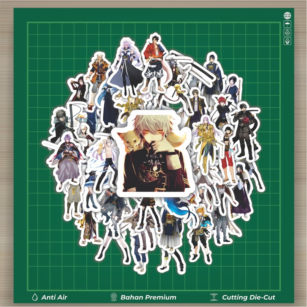 

HOT 50 PCS STIKER Stiker Game Series Touken Ranbu Karakter V2 Stiker Fashion Cars Decal Dingin Kartu Album Custom Vinyl Anti Air- Sticker Aesthetic Buku Journal Koper Casing HP Tablet Laptop Helm Motor Botol Minum
