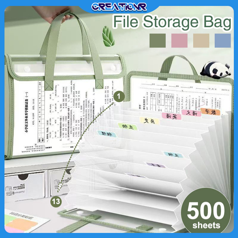 

Gratis (label Klasifikasi Warna)Tas Dokumen 13 Sekat A4/File Folder Transparan Folio/Map Berkas Portabel/Cover Transparan 360°/File Folder Map, Tas Berkas Dokumen