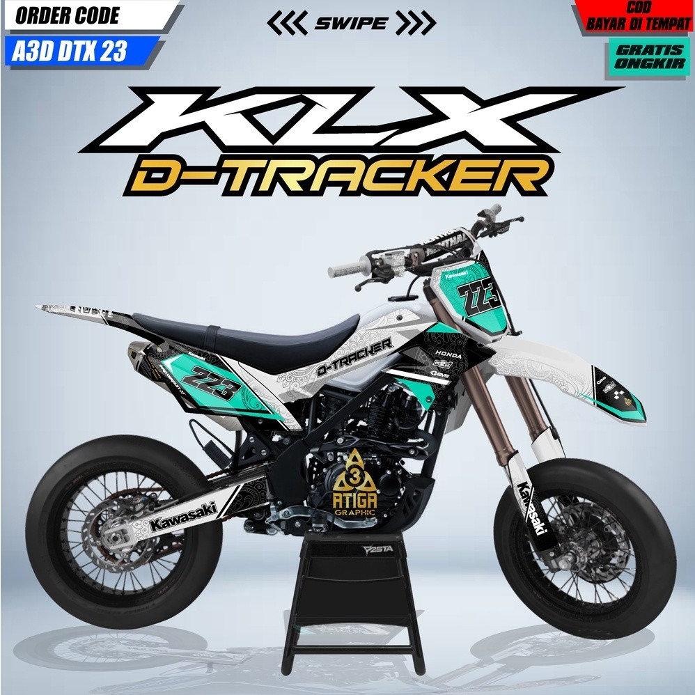 DECAL DTRACKER 150 stiker dekal klx dtracker full body custom decal klx dtracker hologram decal pela