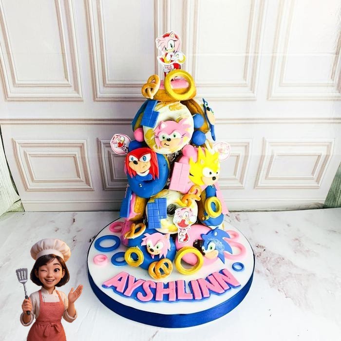 

Donat/donat Ulang Tahun/Donat Tema Sonic/Donat Tower