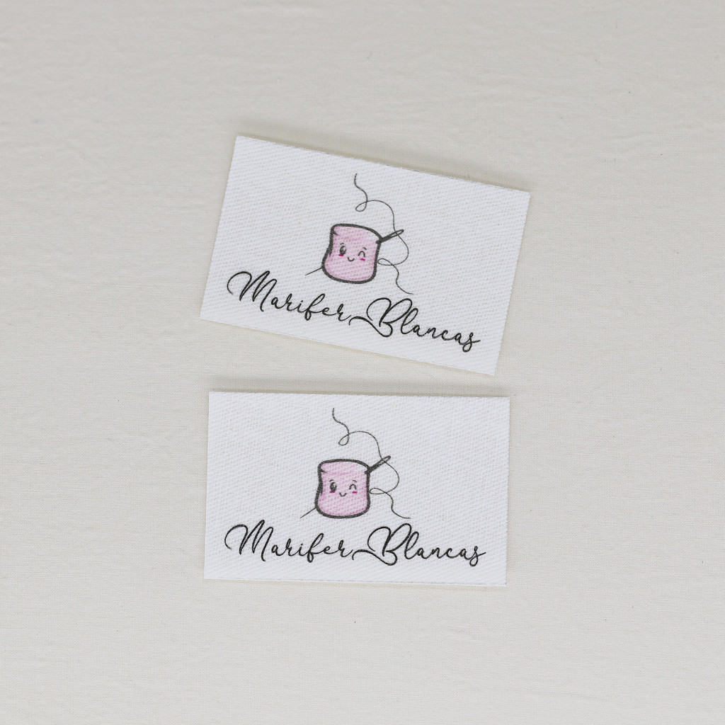 

60 piece Custom Ironing Labels, Personalized Name, Clothing Labels, Fabric tags,Brand Labels, handmade tags(YT294)