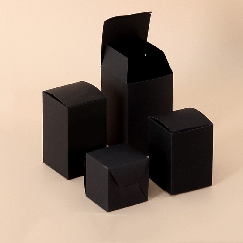 

50pcs DIY Kraft Packaging Boxes White Paper Cardboard Box for Packing DIY Candy Handmade Soap Gift Boxes Height 3cm-13cm